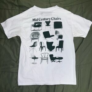 Mid Century Chairs Graphic Short Sleeve Tee